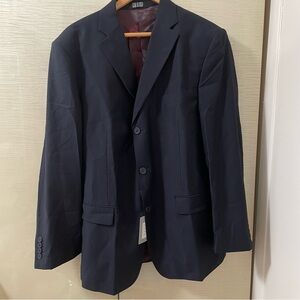 Tailored Men's Dark Navy Sport Coat - Classic Three-Button Blazer